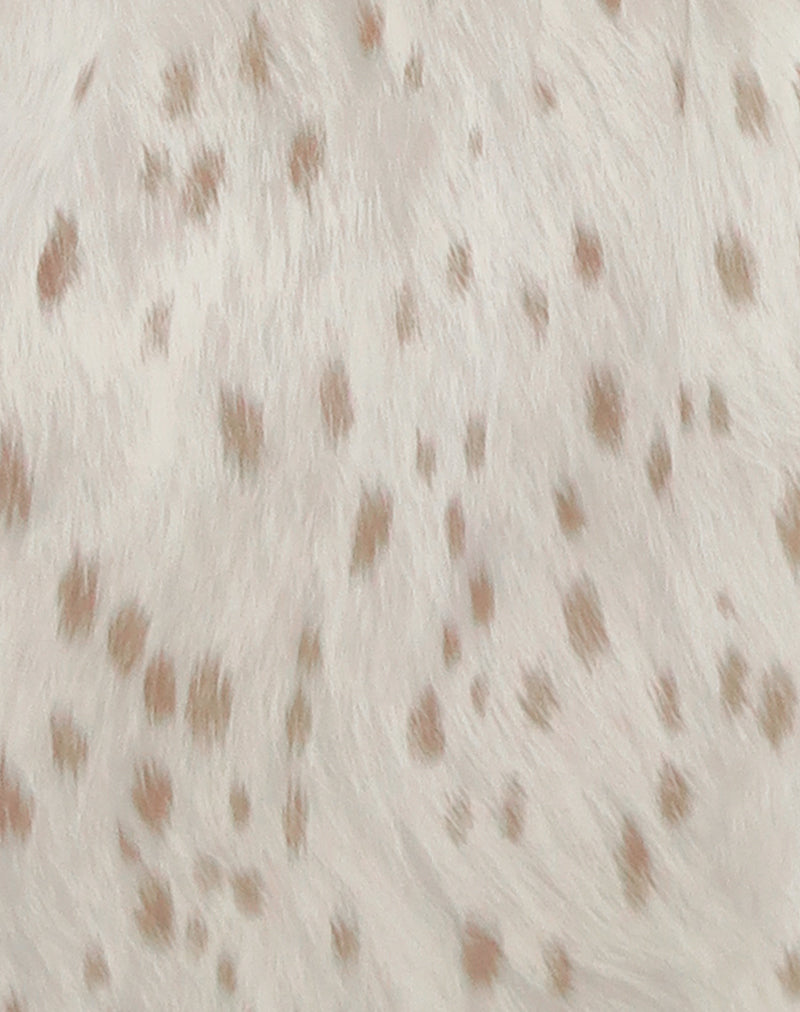Image of Yukio Bandeau Mini Dress in Ivory Bambi Print