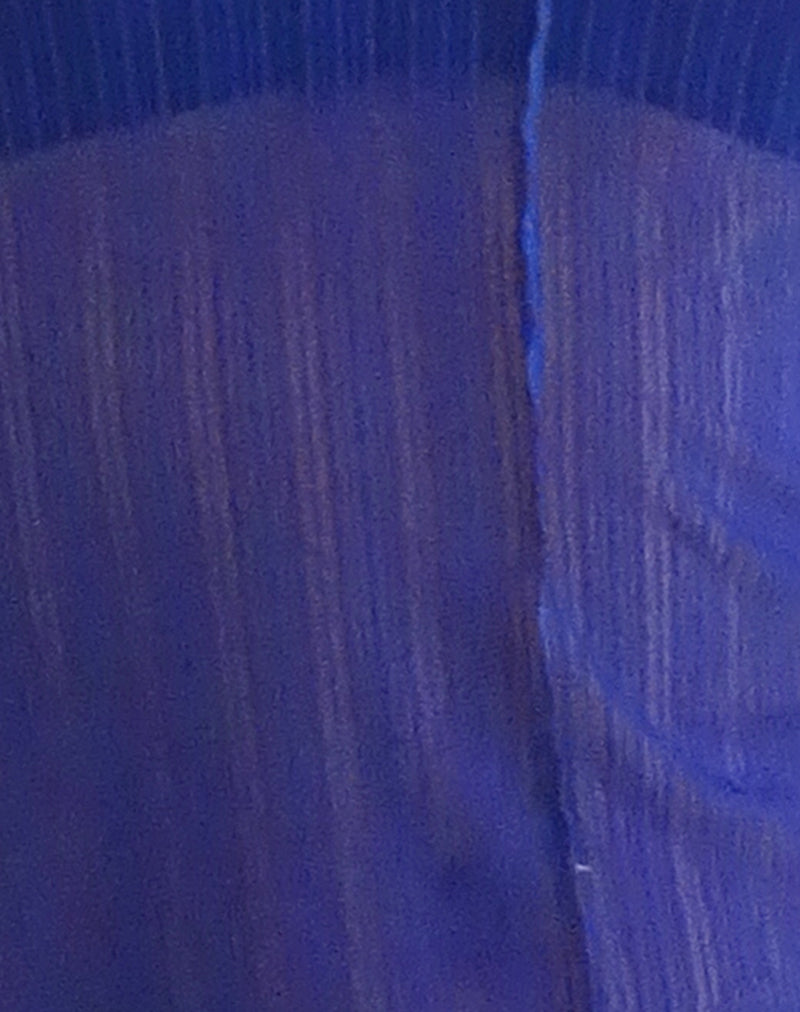 Image of Zartina Top in Sheer Texture Blue