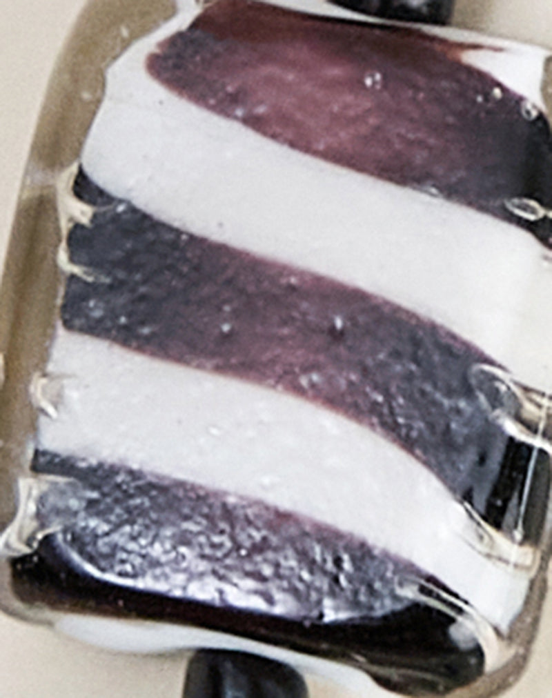 Image of Zebra Glass Beaded Necklace