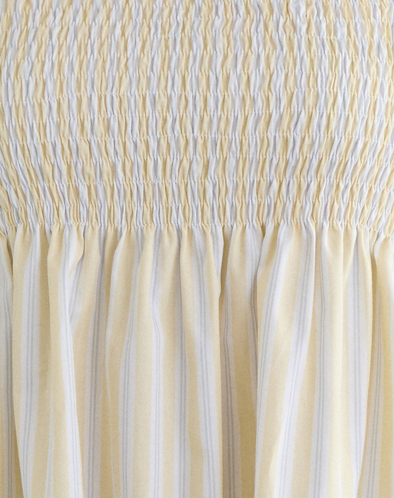 Image of Zerah Top in Candy Stripe Yellow