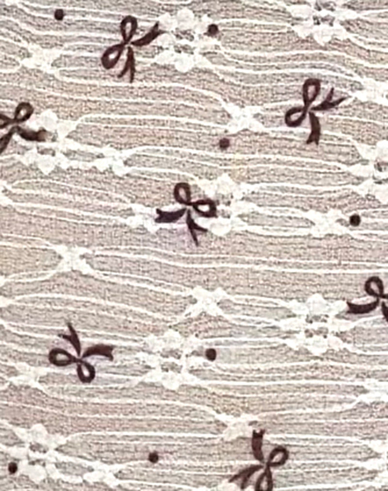 Image of Zorani Top in Unlined Ribbon Lace Ivory