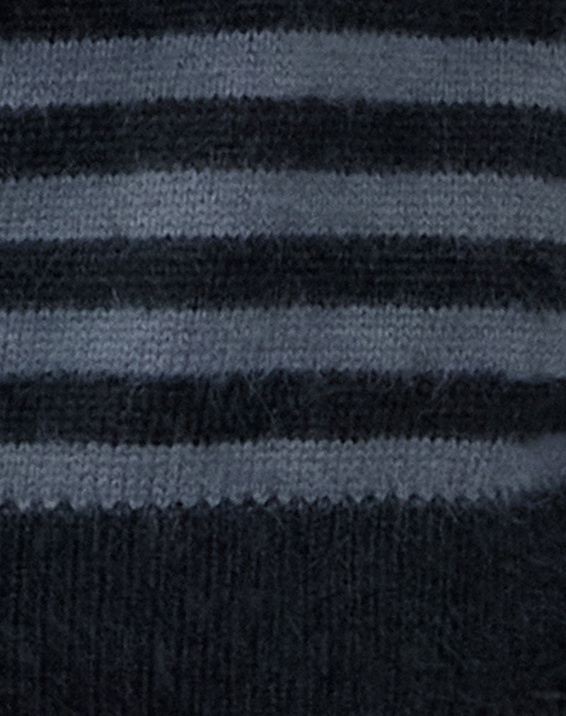 Image of Zuleika Jumper in Charcoal Stripe
